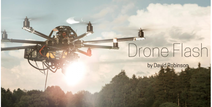 Blesk na dronu