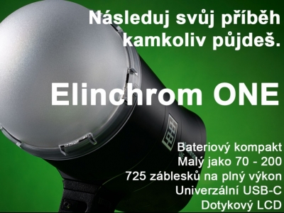 Nový bateriový kompaktní záblesk Elinchrom ONE